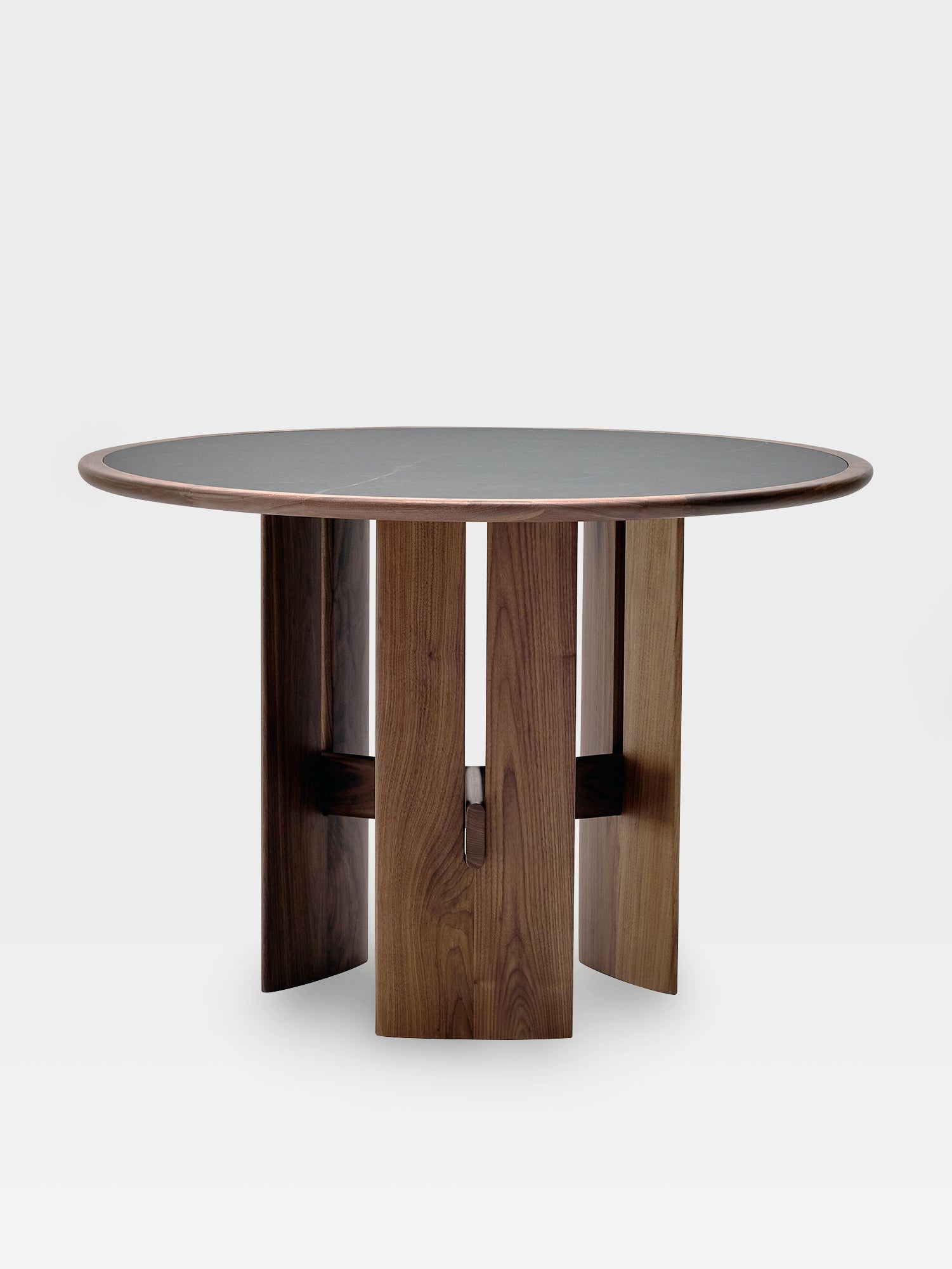 Rock Mat - Round Table Black walnut