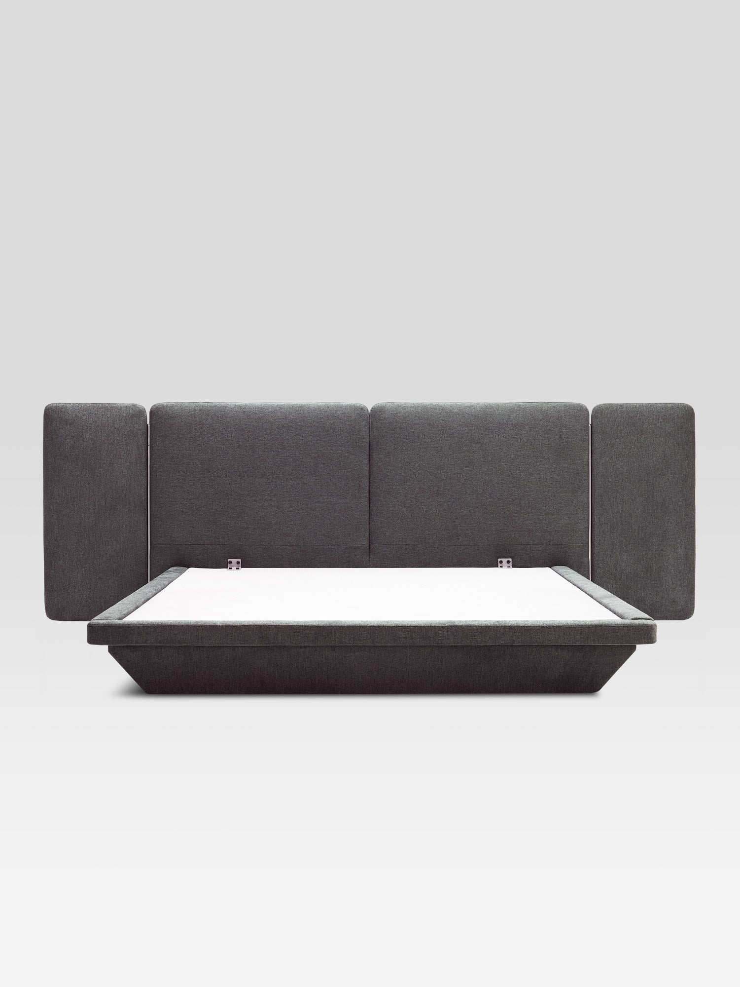 Amber Flames Bed Gray (Fabric)