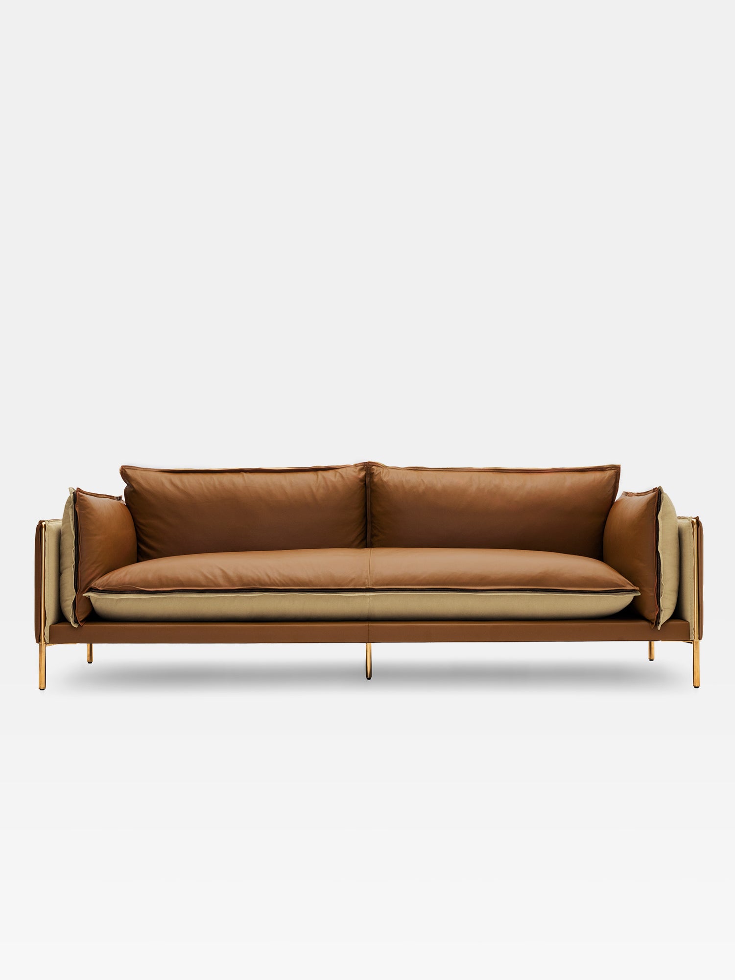Pin Sofa-Classic Edition 238×96cm 93.7×37.8in Autumn Brown