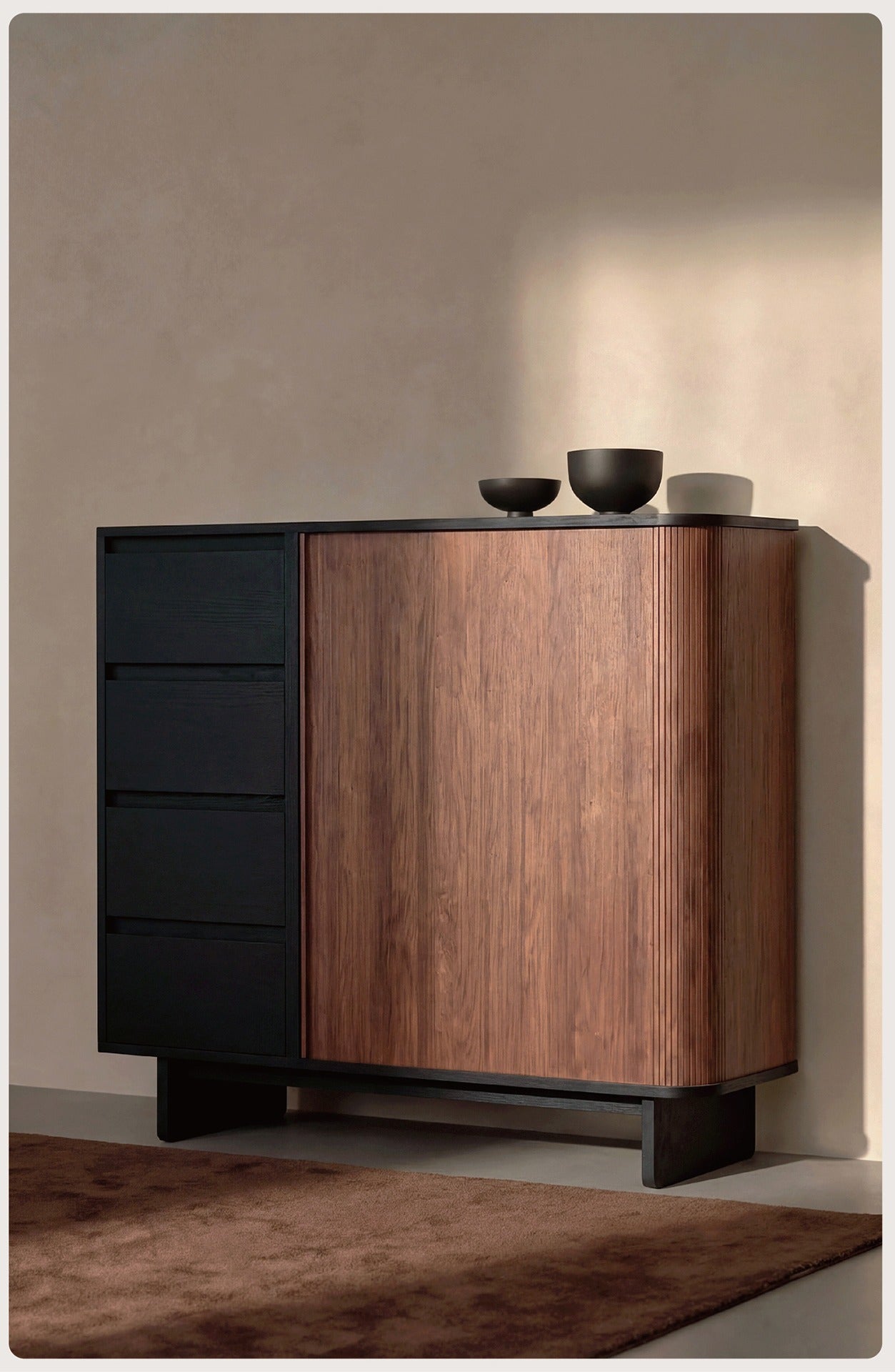 Rolling Archive Tall Cabinet
