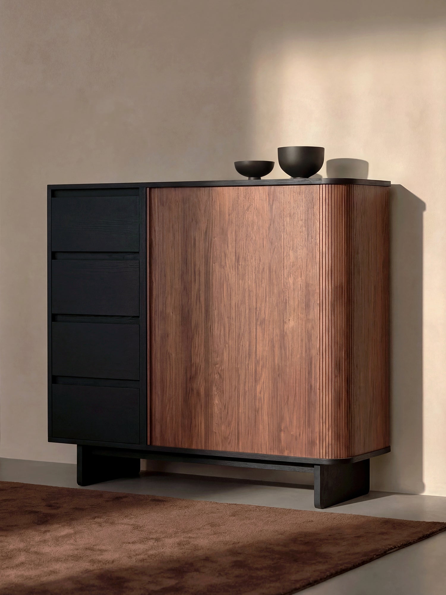 Rolling Archive Tall Cabinet