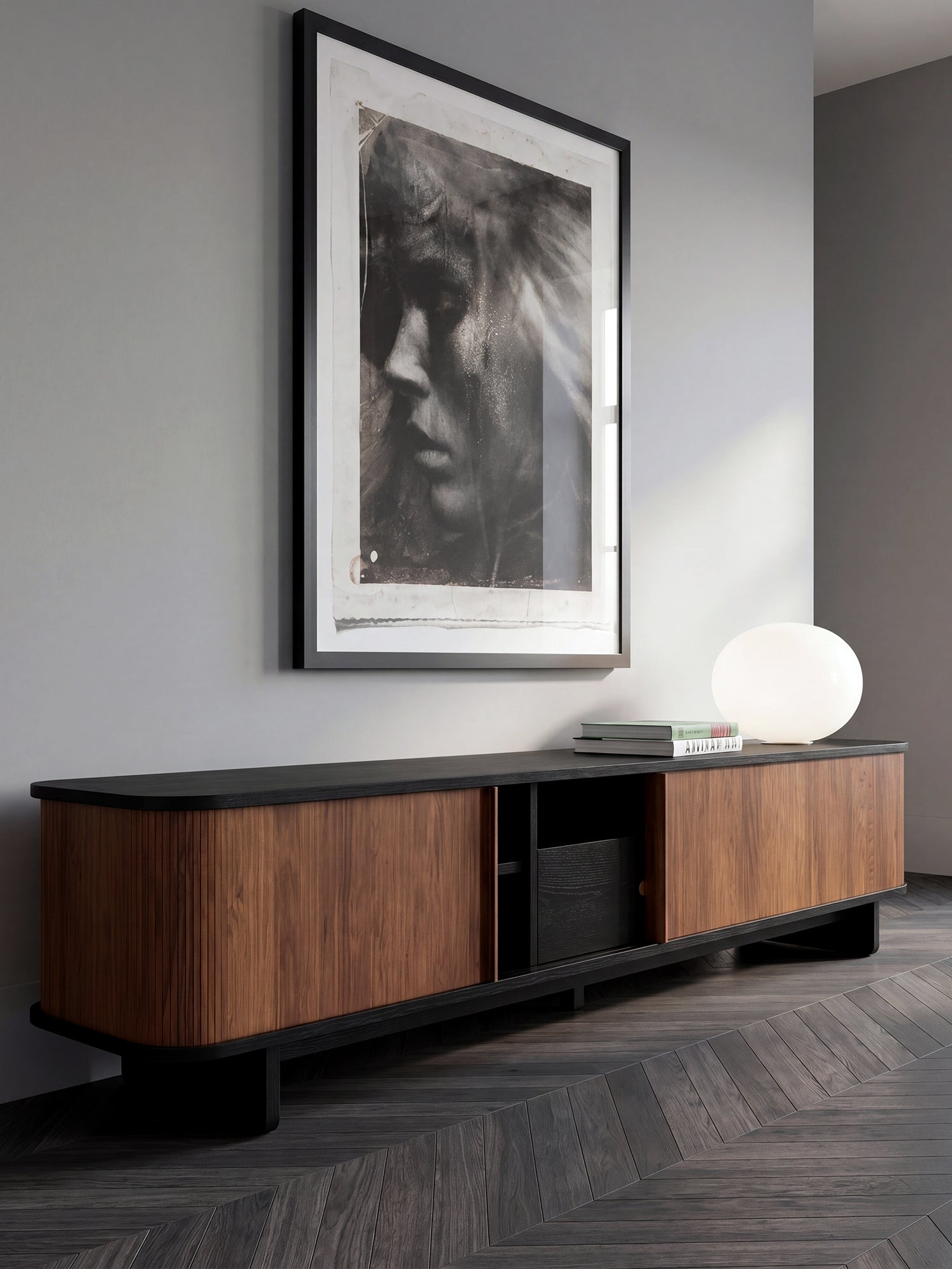 Rolling Archive TV Cabinet