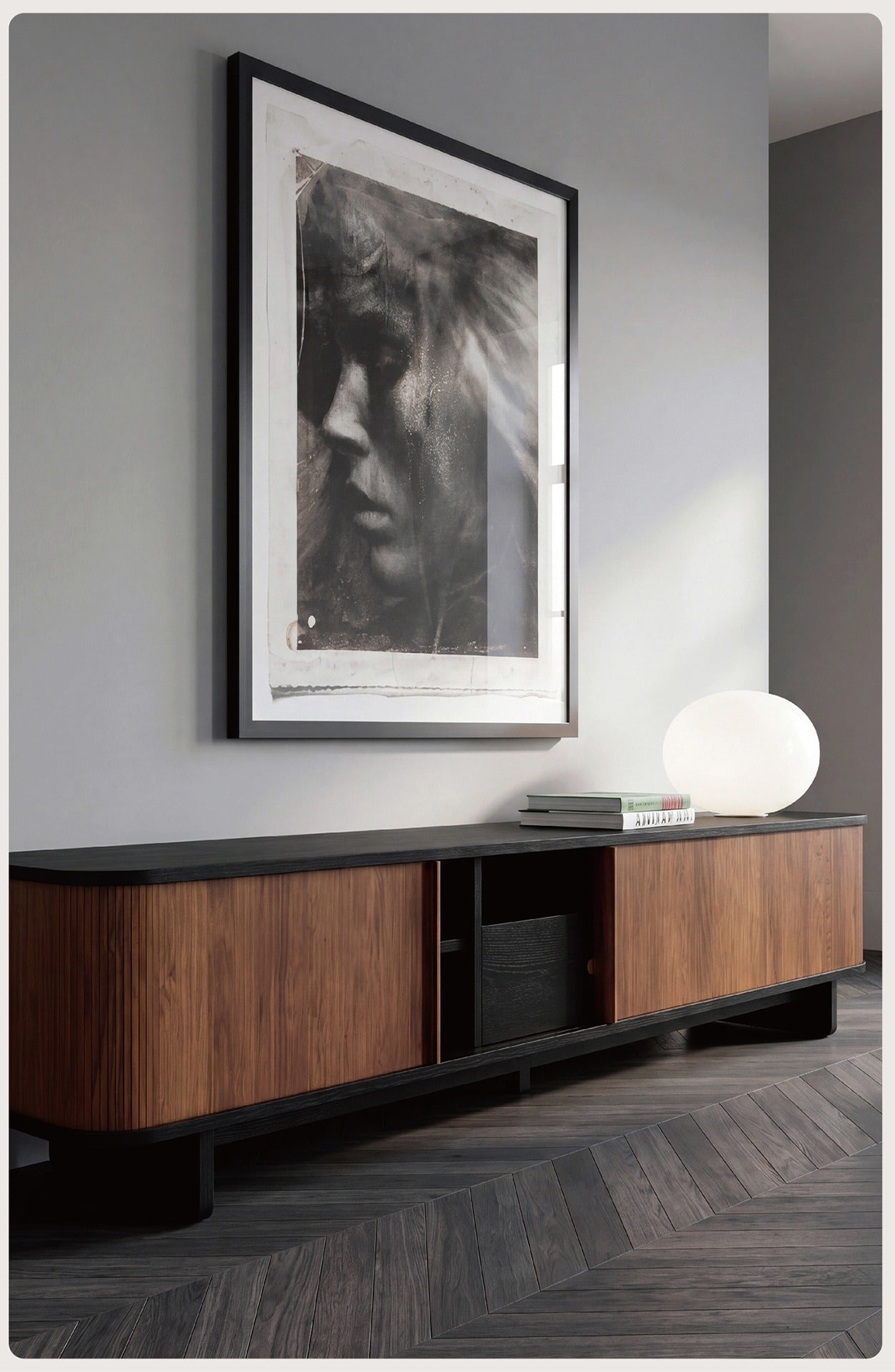 Rolling Archive TV Cabinet