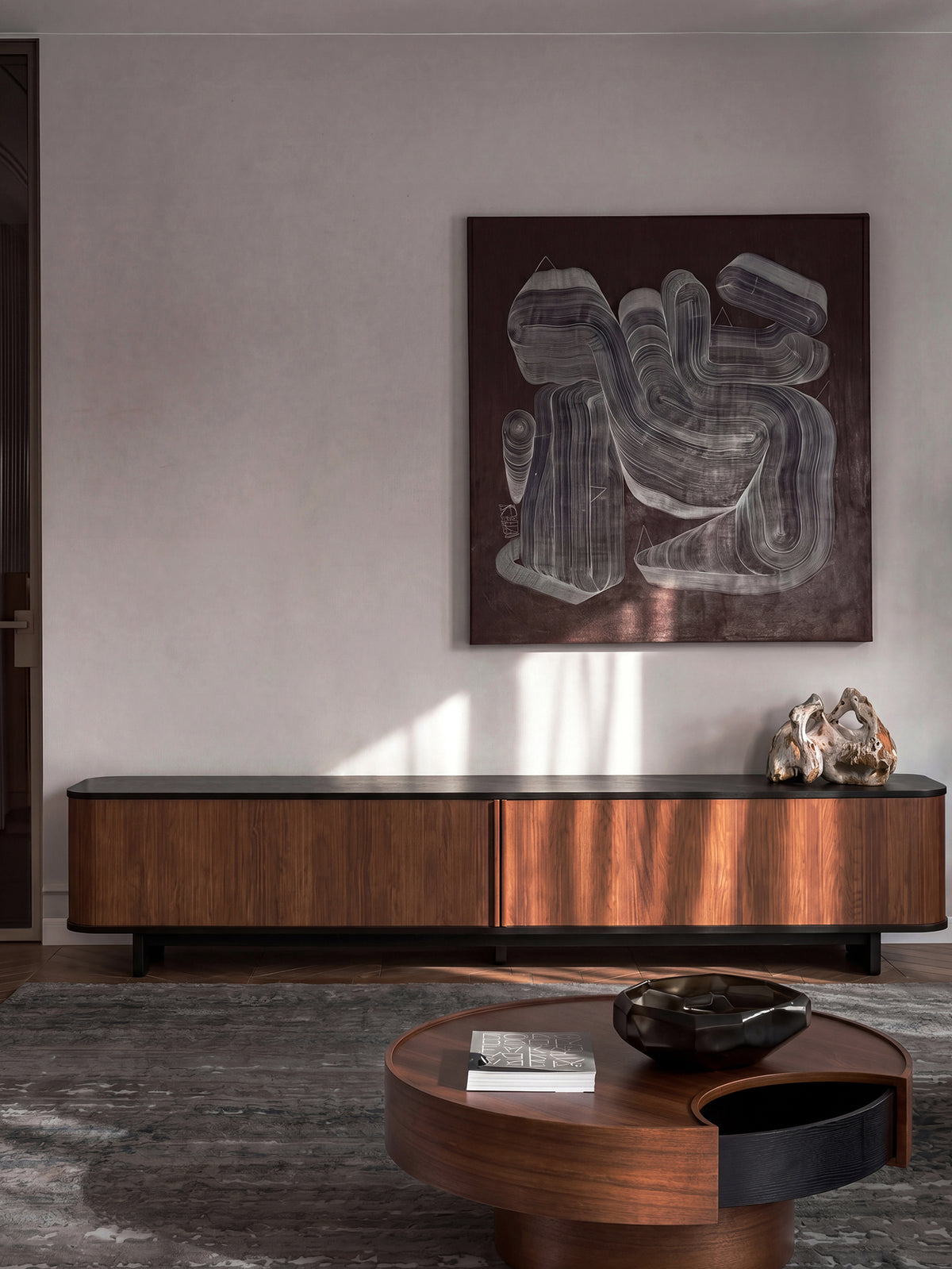 Rolling Archive TV Cabinet