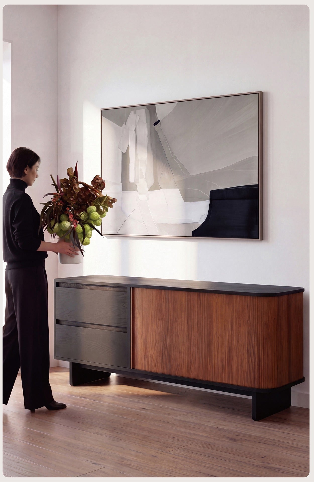 Rolling Archive Sideboard