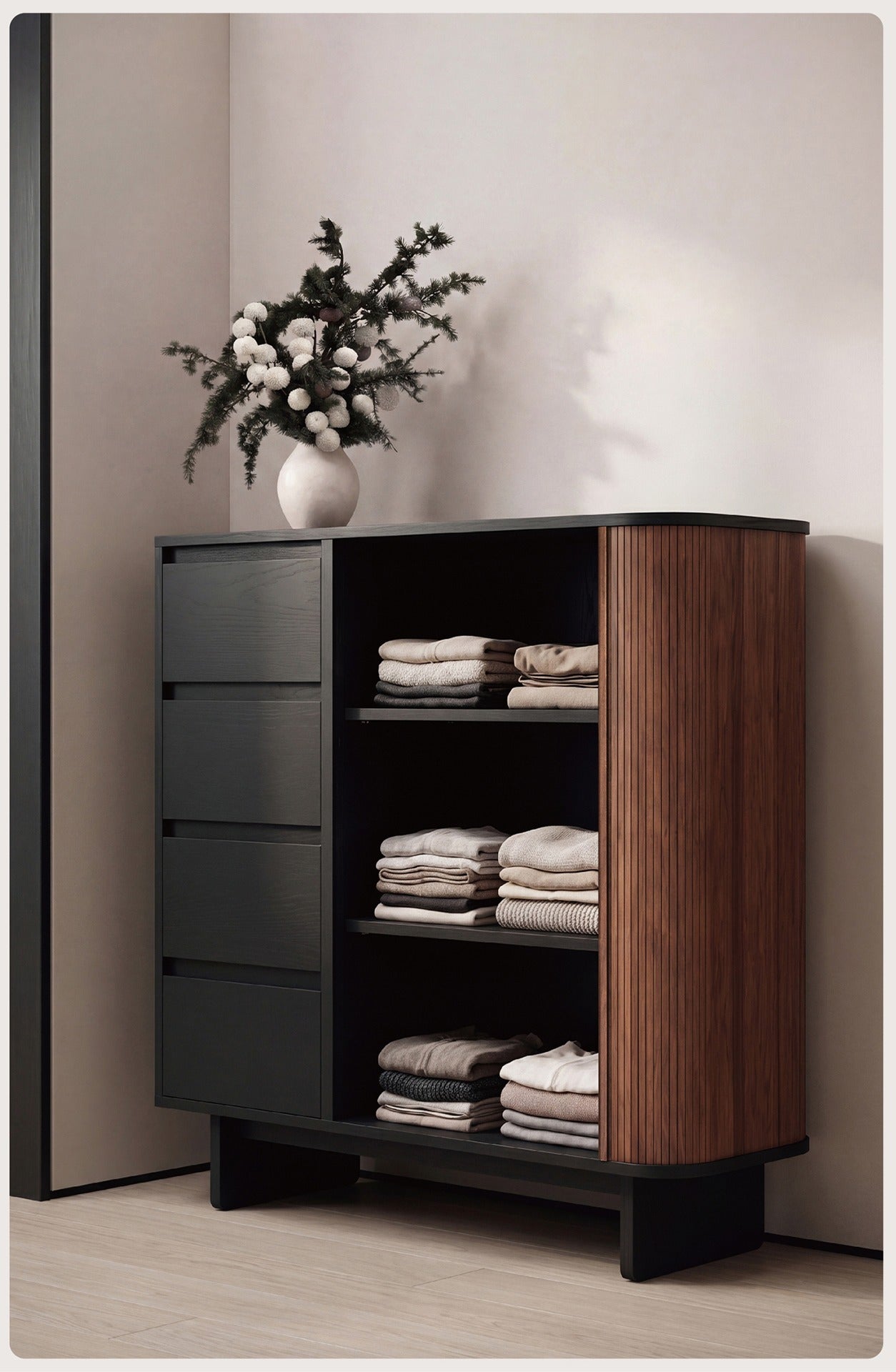 Rolling Archive Tall Cabinet