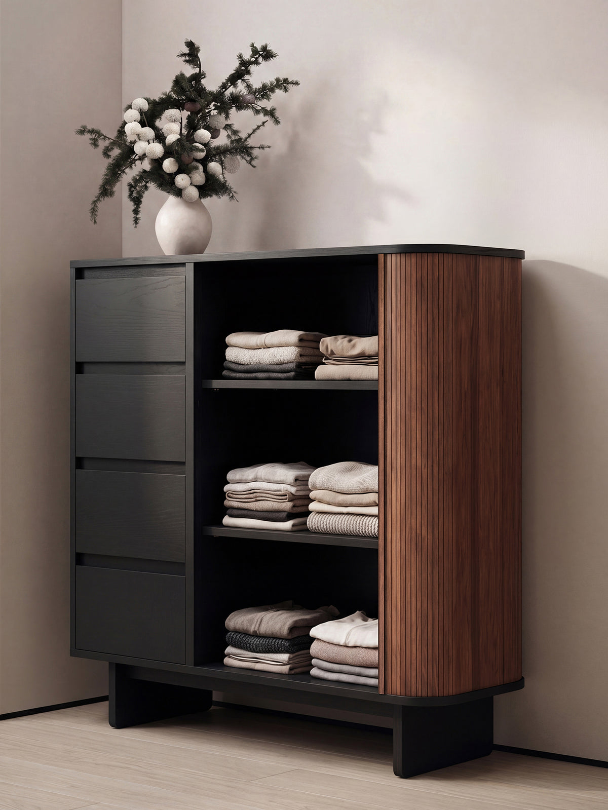 Rolling Archive Tall Cabinet